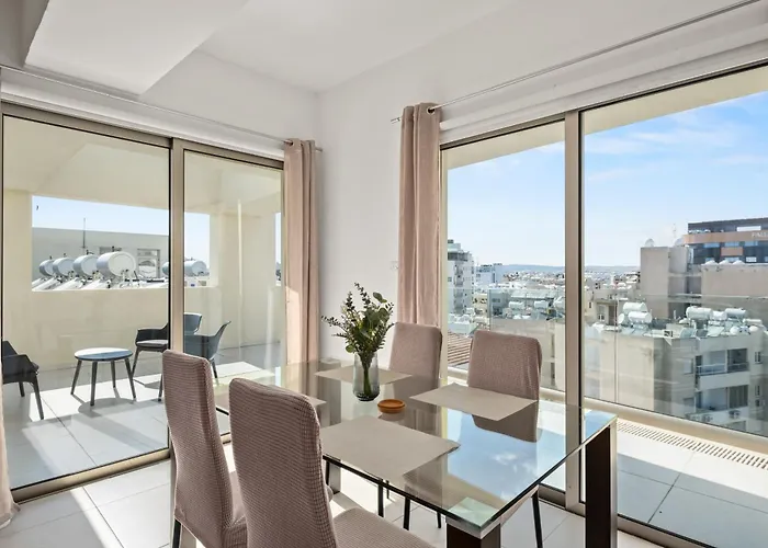 Downtown 2 Bedroom Penthouse Larnaca